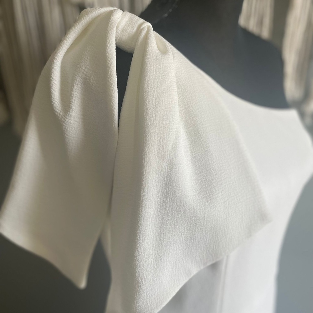 Dress The Population White Off Shoulder Dress